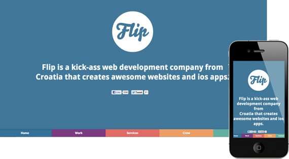 flip 10 dicas para menus responsivos: site Flip.