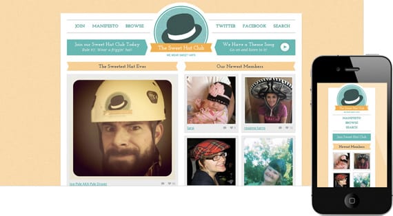 the_sweet_hat_club 10 dicas para menus responsivos: site The Sweet Hat Club.
