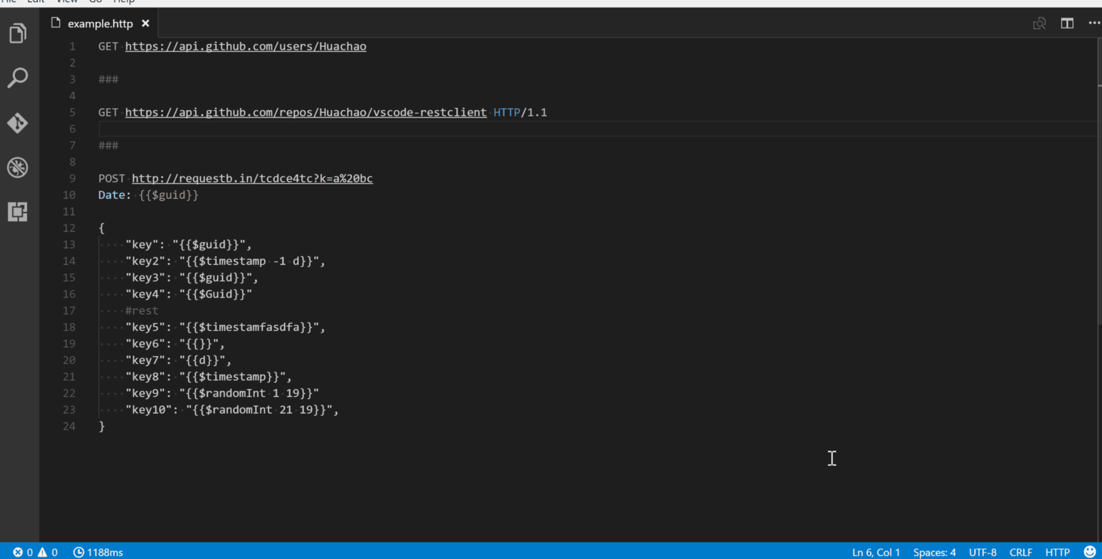 As melhores extensões Visual Studio Code para JavaScript: Rest Client